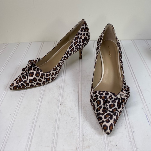 Ann Taylor Leopard fabric heels - Picture 4 of 9